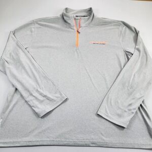 Polo Sport Ralph Lauren Performance Pullover 1/4 Zip XXL Thermo Vent Mens Gray